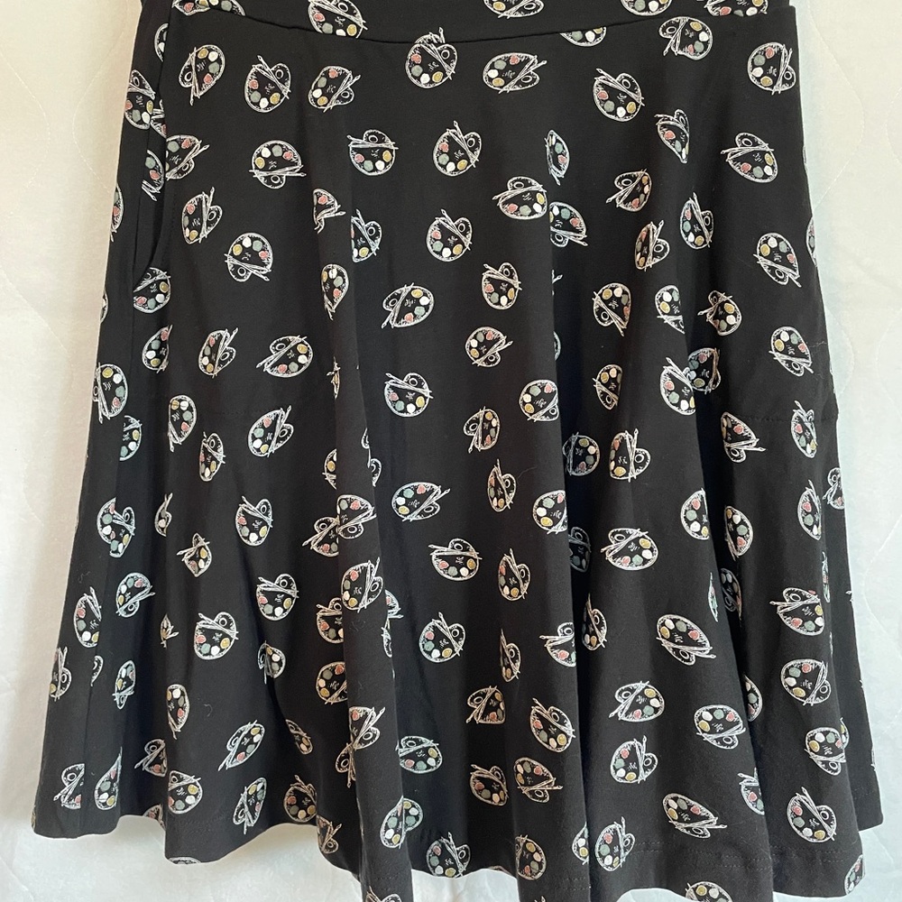 Effie's Heart Black and Midi Skater Skirt